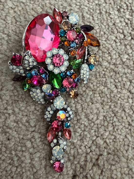 Aratta Silent Journey Jewelry - NWOT Aratta Silent Journey- Jewel Floral Pin- Multi- Color